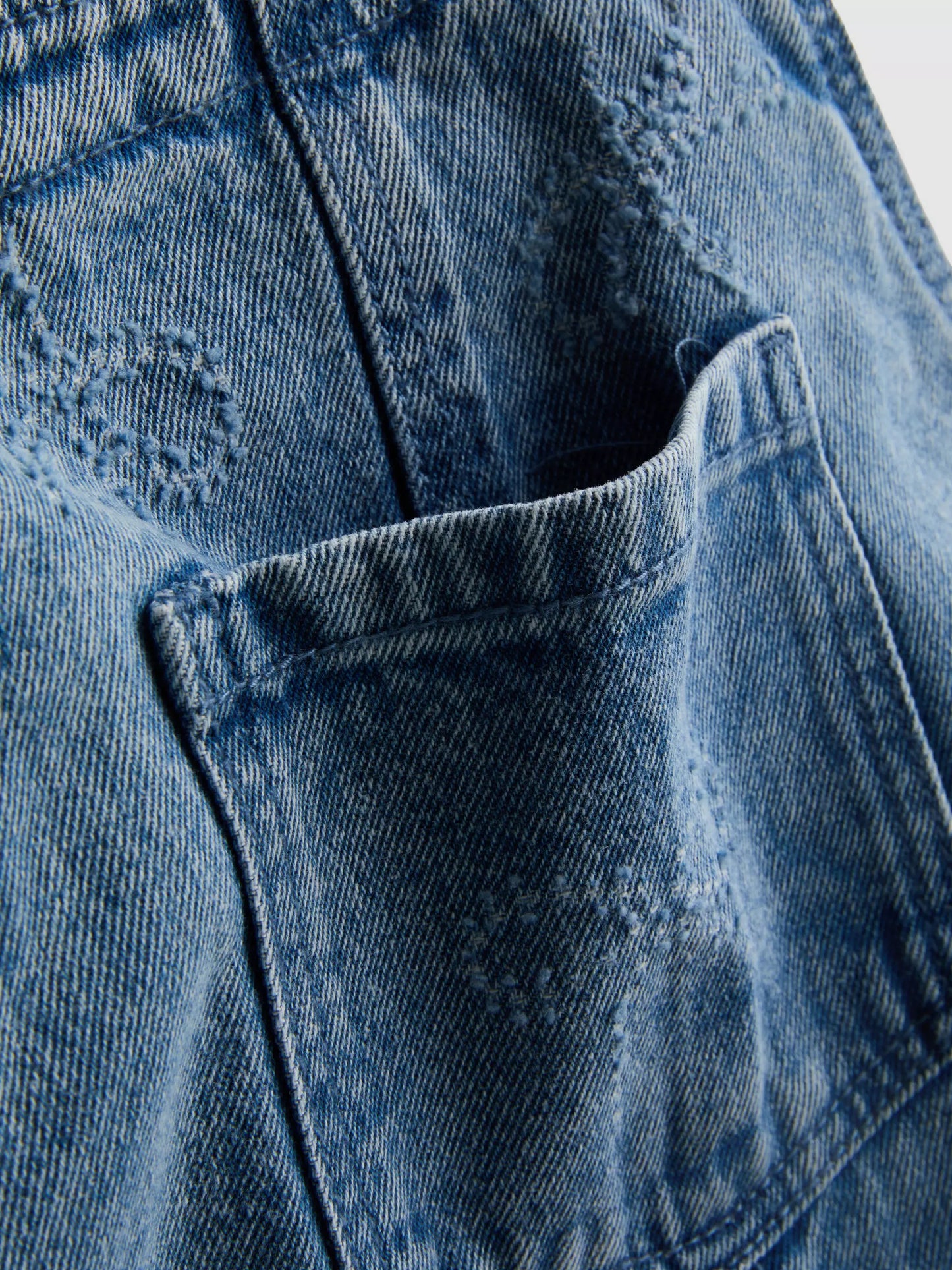 Bow Denim Dungarees