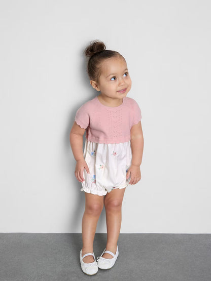 Embroidered Newborn Romper