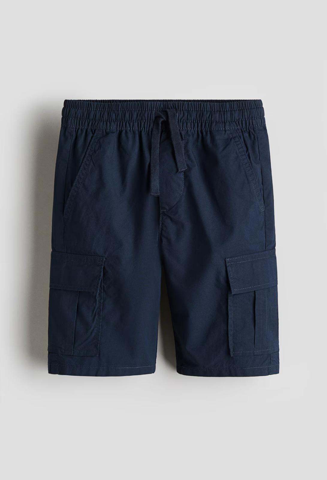 Cotton Poplin cargo Shorts