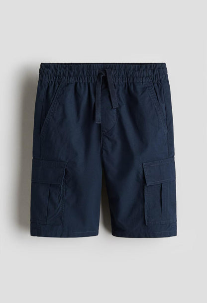 Cotton Poplin cargo Shorts