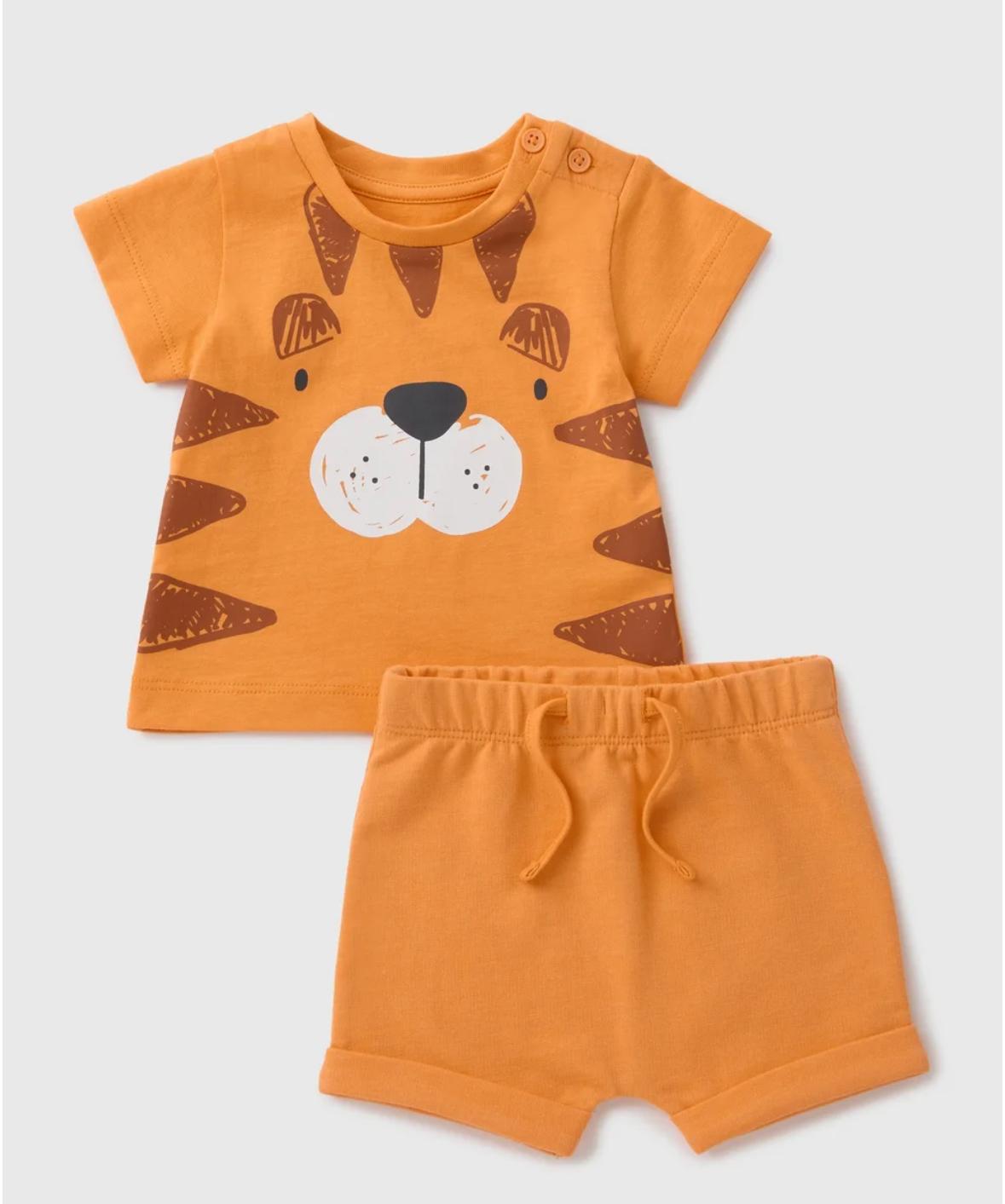 Lion Top & Shorts Set
