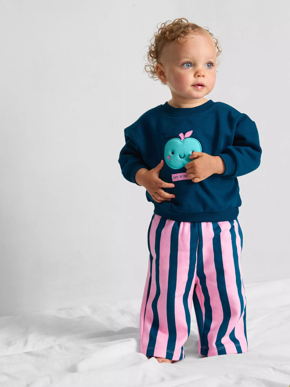 Cotton Rich Sweatshirt and Trousers Set