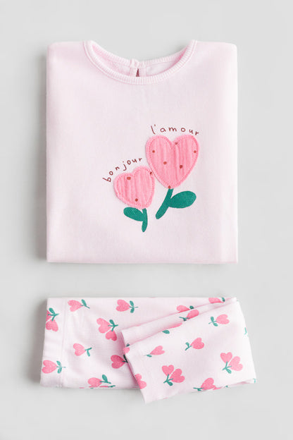 Bonjour l'amour 2-piece cotton set