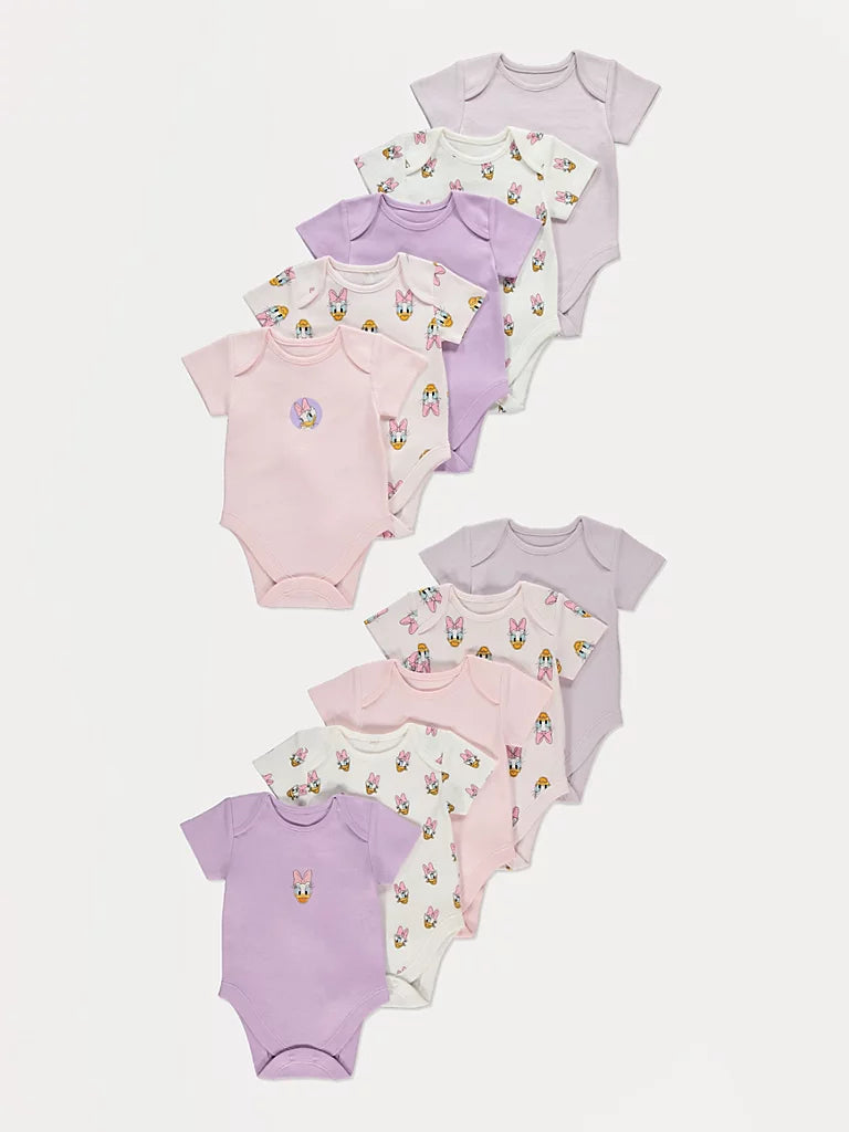 Disney Daisy Duck Bodysuits 10 Pack