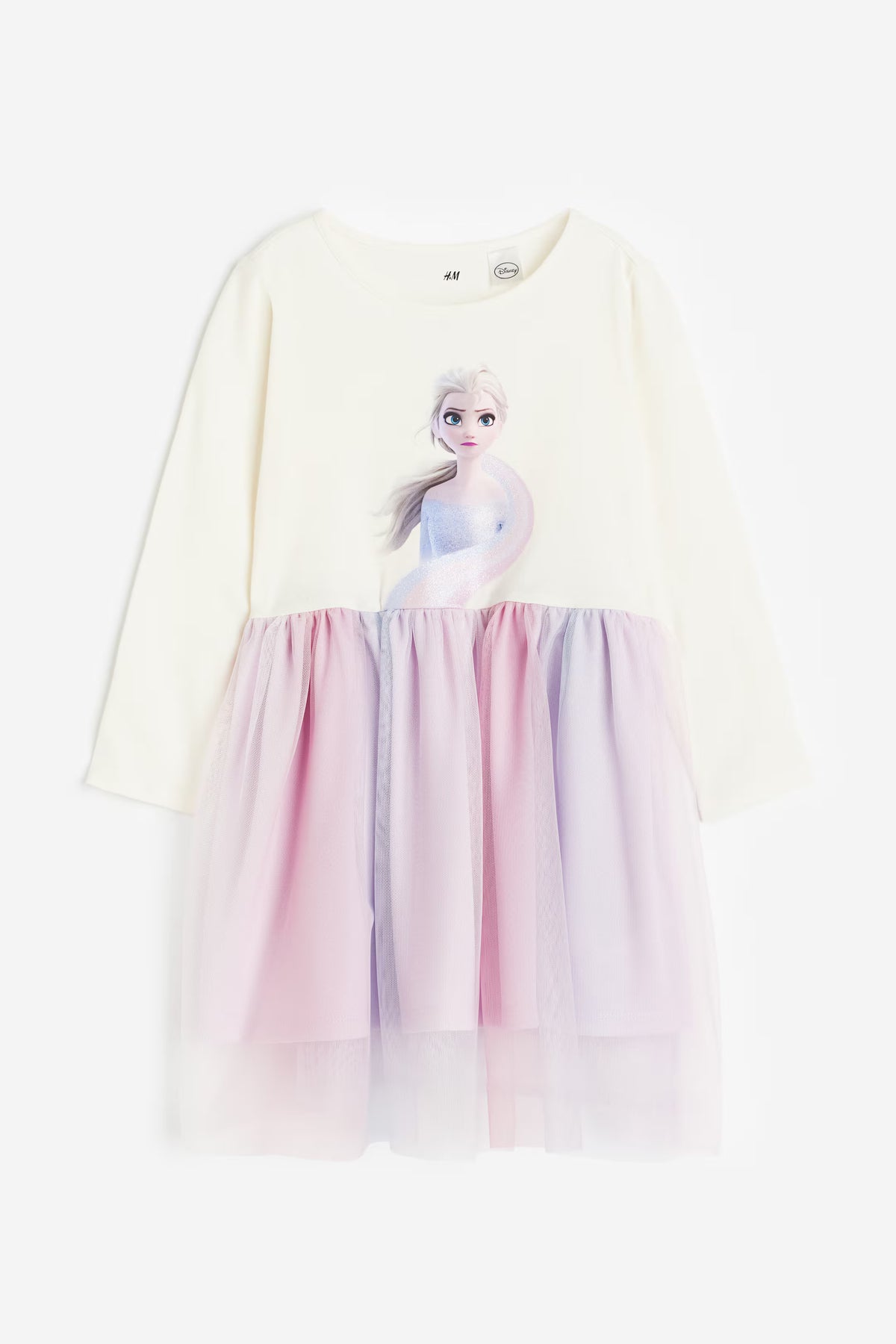 Frozen Tulle-skirt jersey dress