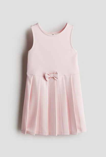 Bow detail jersey dress