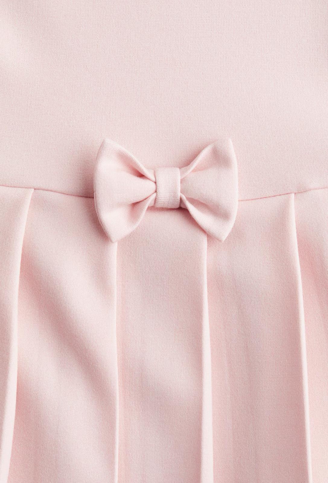 Bow detail jersey dress