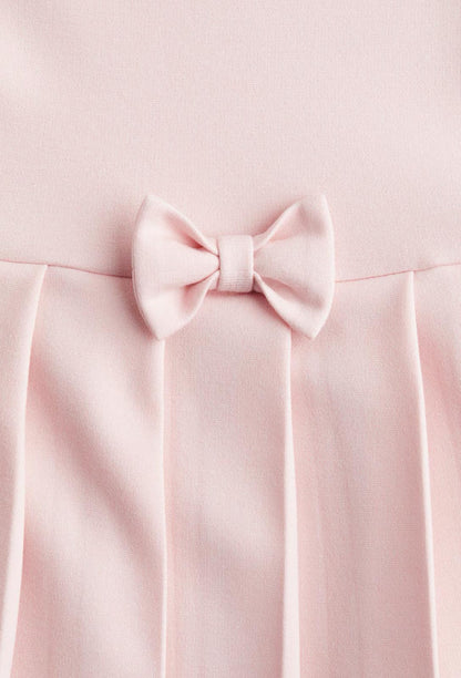 Bow detail jersey dress
