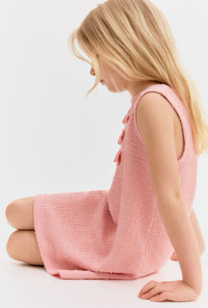 Bouclé-weave dress