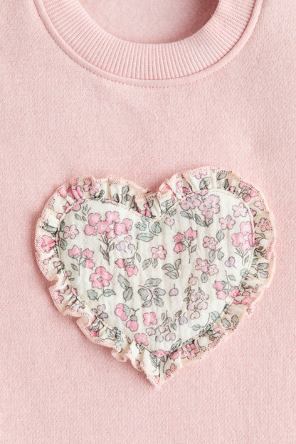 Appliqué Sweatshirt Dress