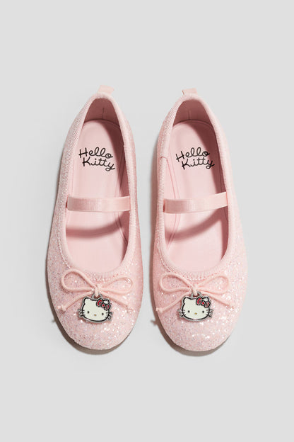 Glittery ballet pumps