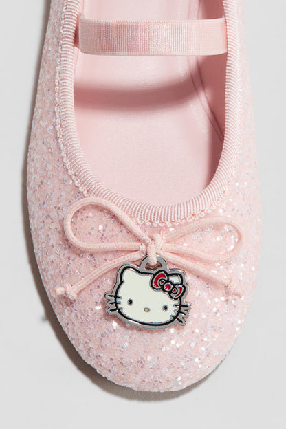 Glittery ballet pumps