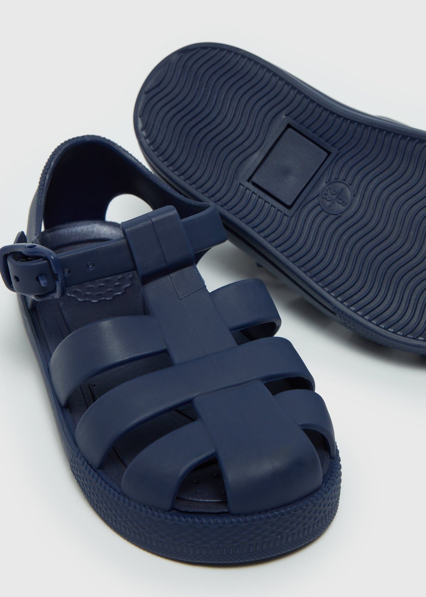 Navy Fisherman Sandals