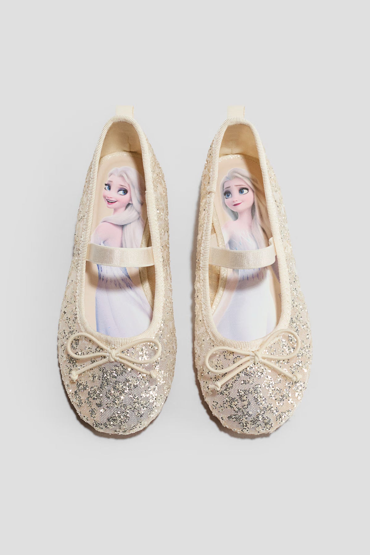 Glittery ballet pumps