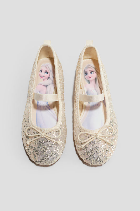Glittery ballet pumps