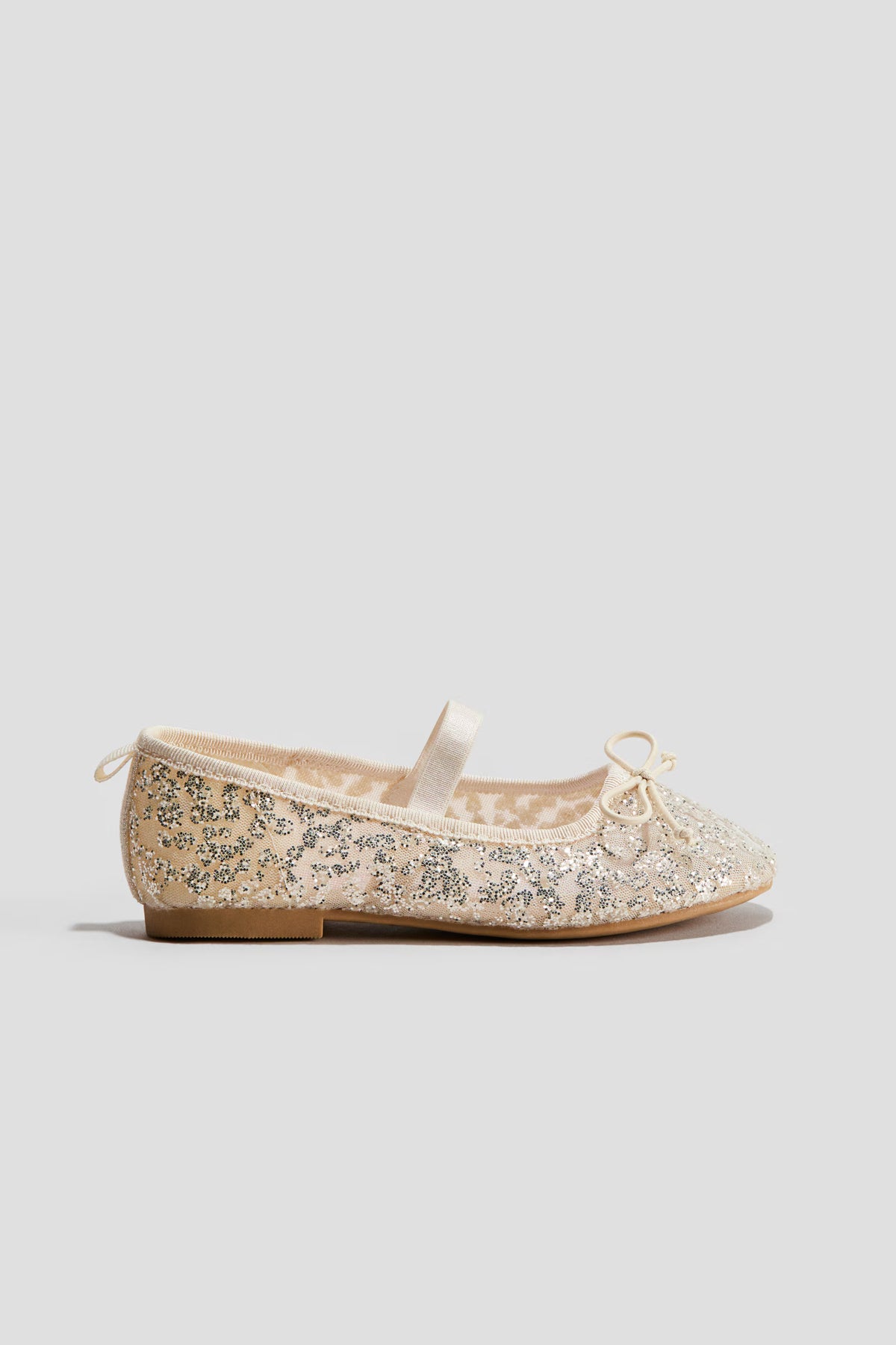 Glittery ballet pumps