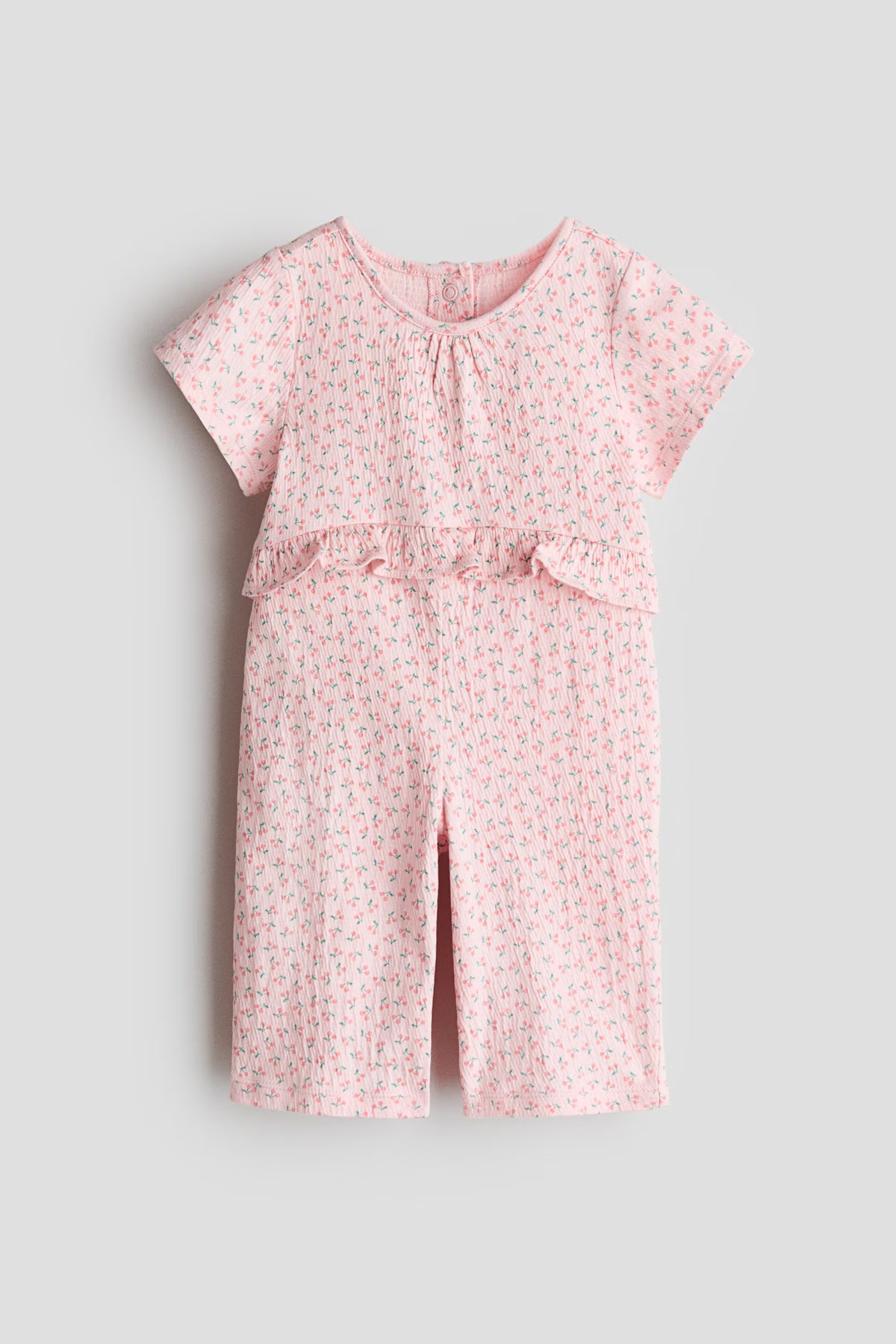 Cherries Crinkled Romper Suit