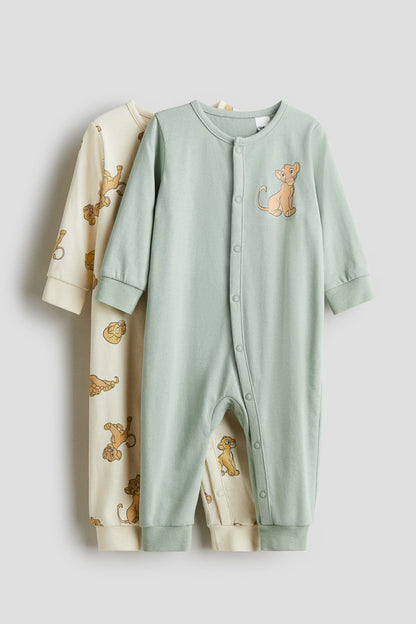 The Lion King 2-pack printed sleepsuits