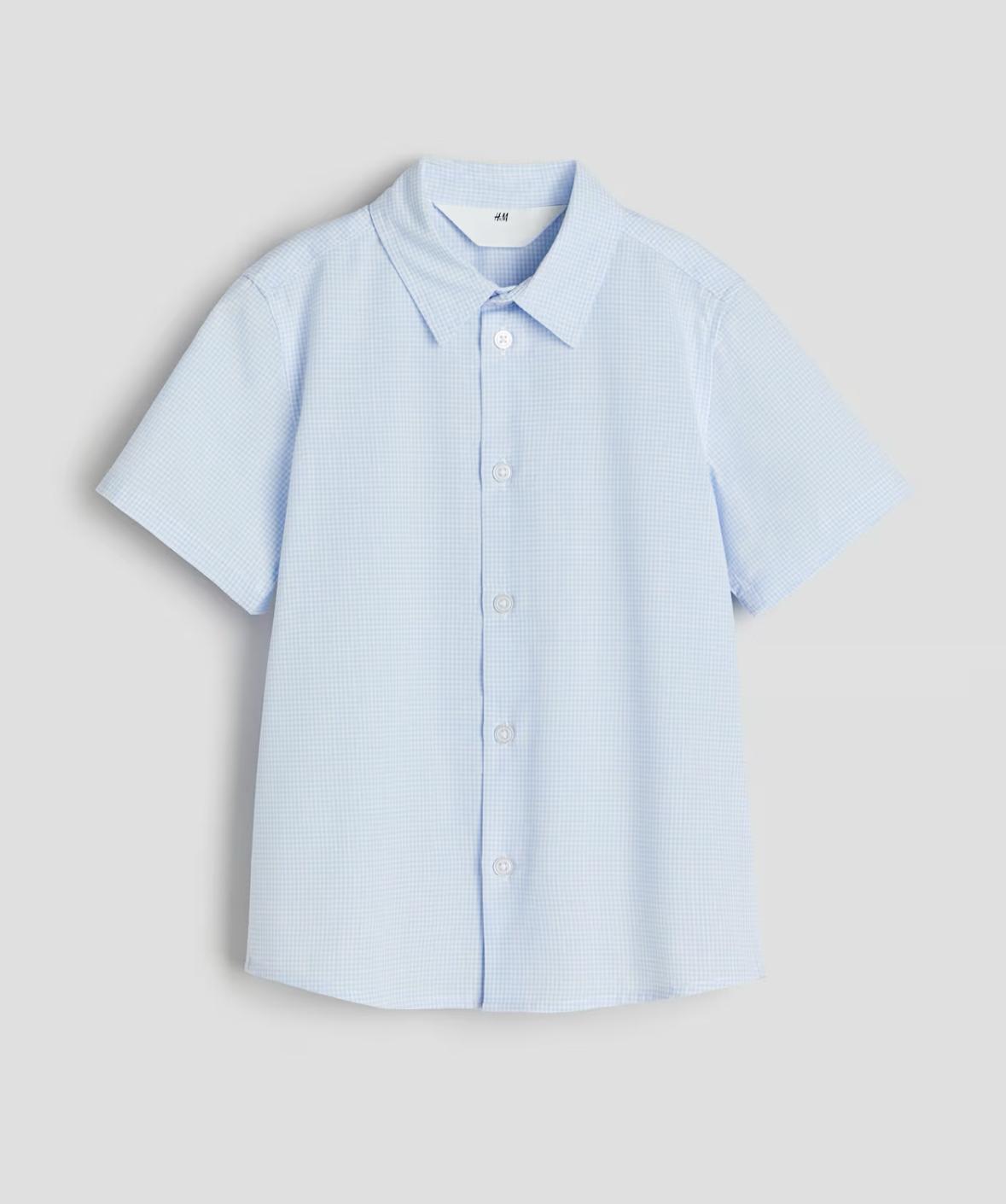 Short-sleeved Checked Shirt