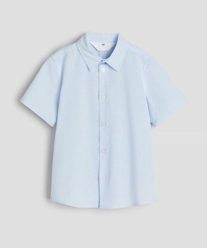 Short-sleeved Checked Shirt