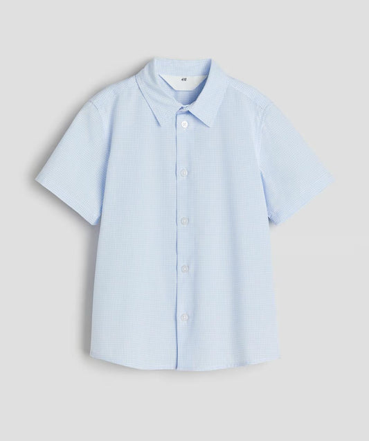Short-sleeved Checked Shirt