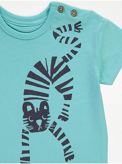 Abstract Animal T-shirt and Shorts Set 2 Pack
