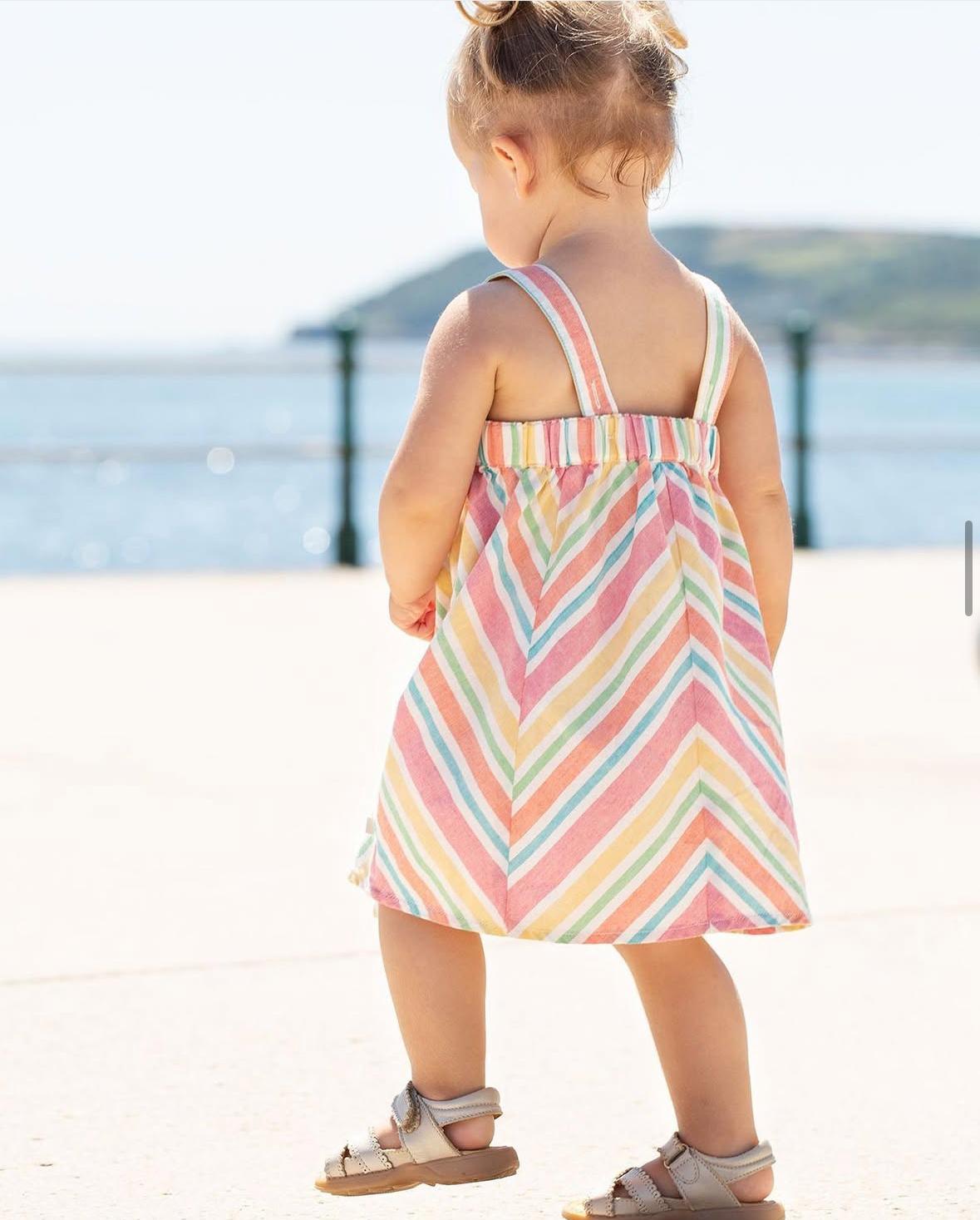 Multicolored Striped Dress