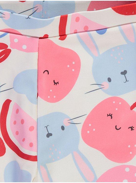Pastel Bunny Rash Vest Shorts Keppi Hat