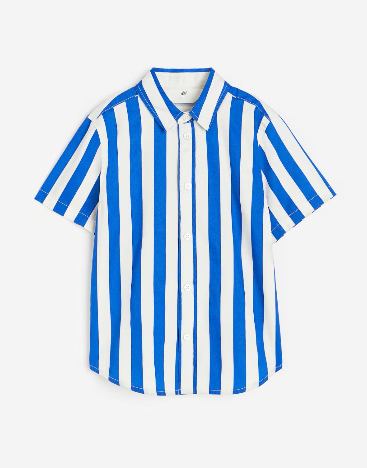 Striped Short-sleeved Shirt