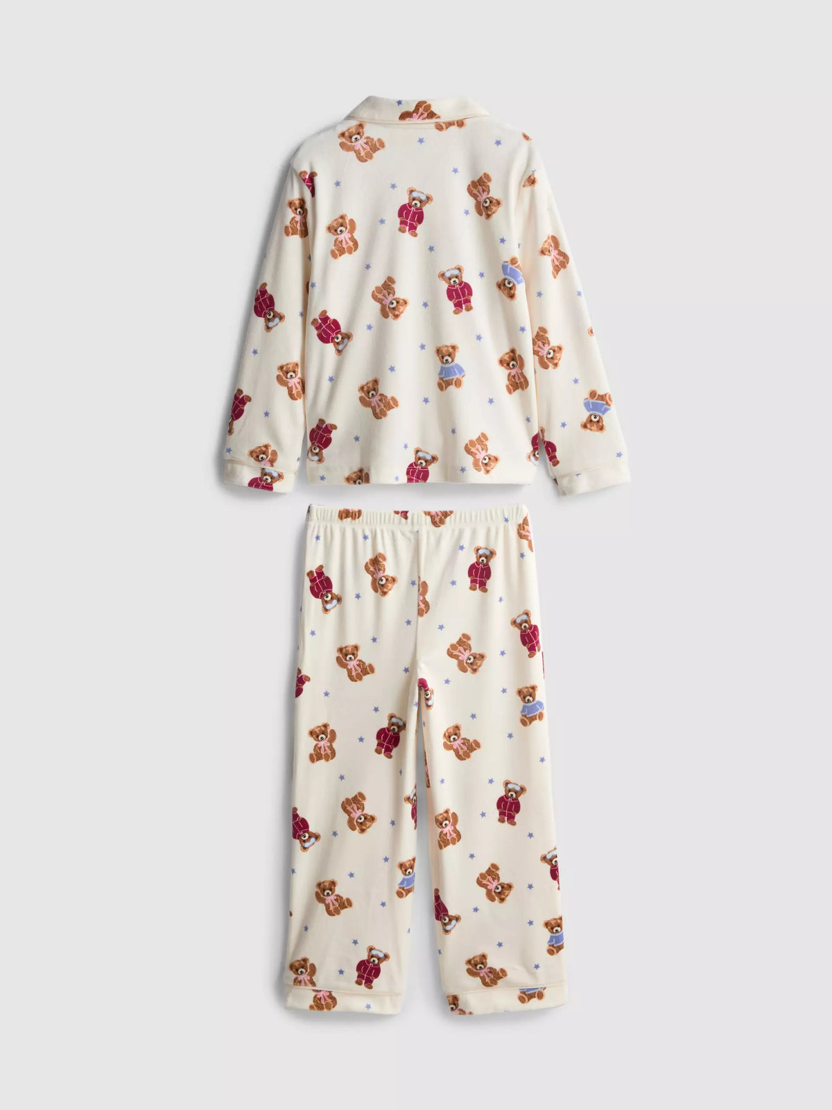 Teddy Bear Graphic Cosy Shirt Pyjamas