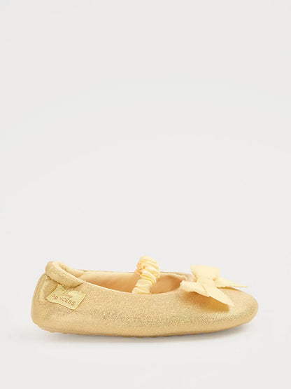 Disney Belle Yellow Glitter Slipper Sock