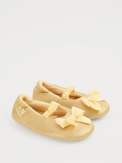 Disney Belle Yellow Glitter Slipper Sock