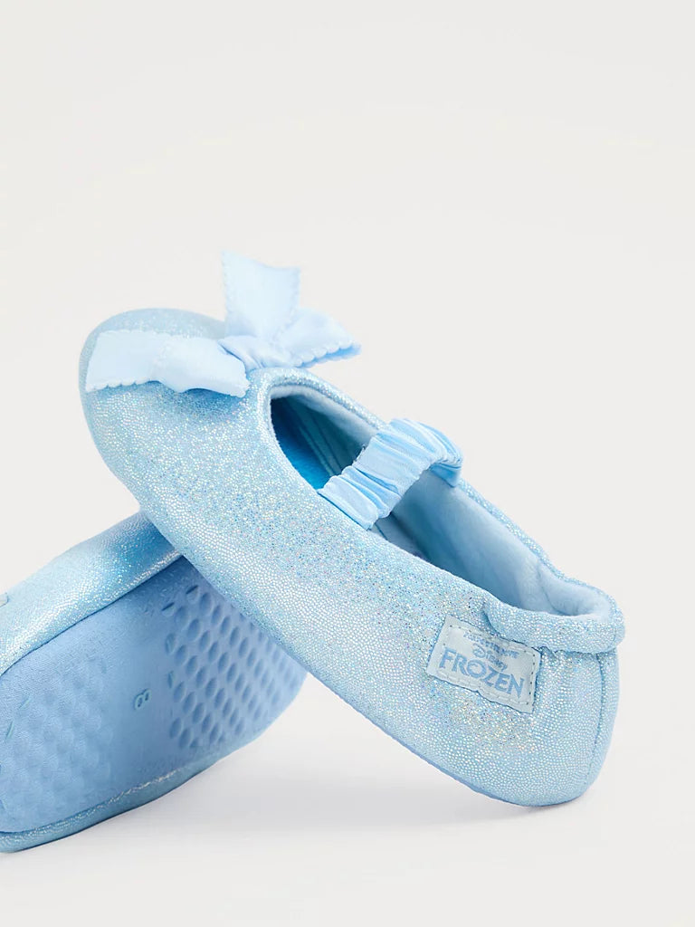 Disney Frozen Elsa Blue Glitter Slipper Sock