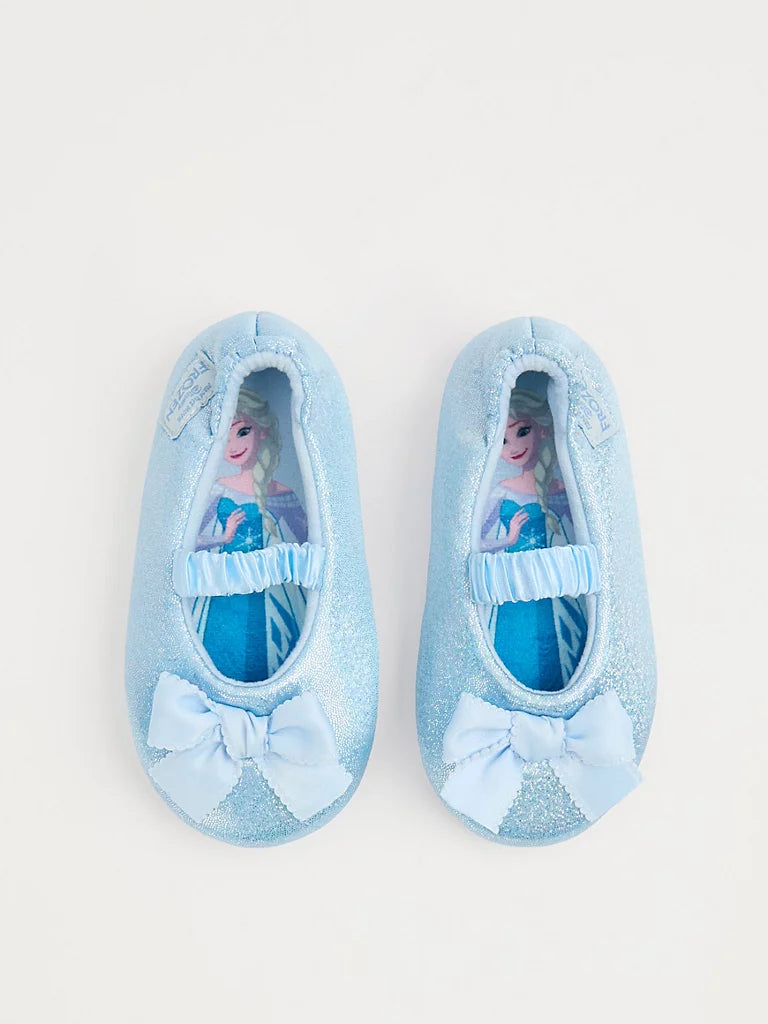 Disney Frozen Elsa Blue Glitter Slipper Sock