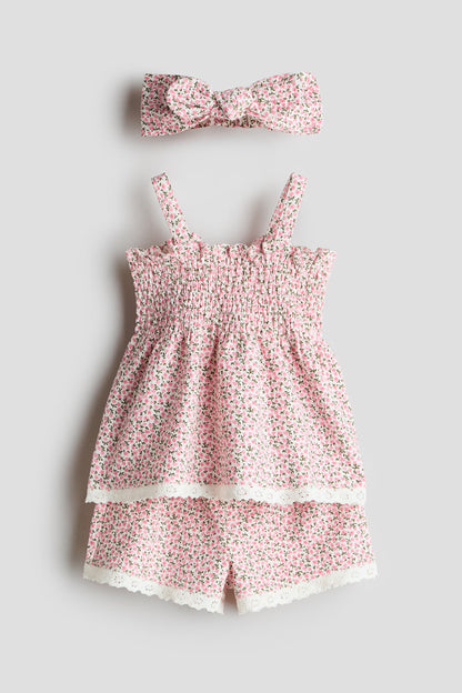 Floral 3-piece cotton set