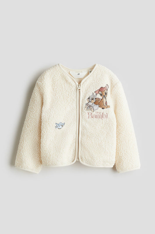 Teddy zip-through cardigan