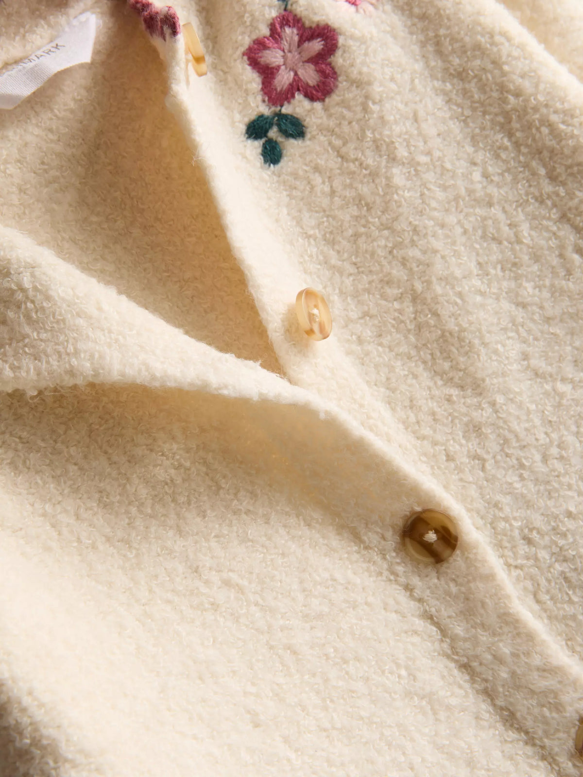 Fluffy Embroidered Cardigan