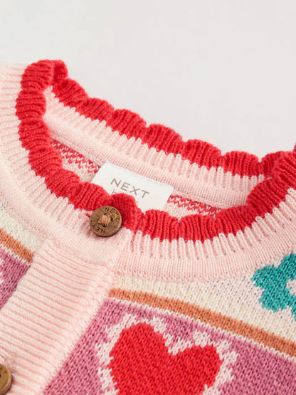 Cherries Knitted Cardigan and Leggings 2 Piece Set