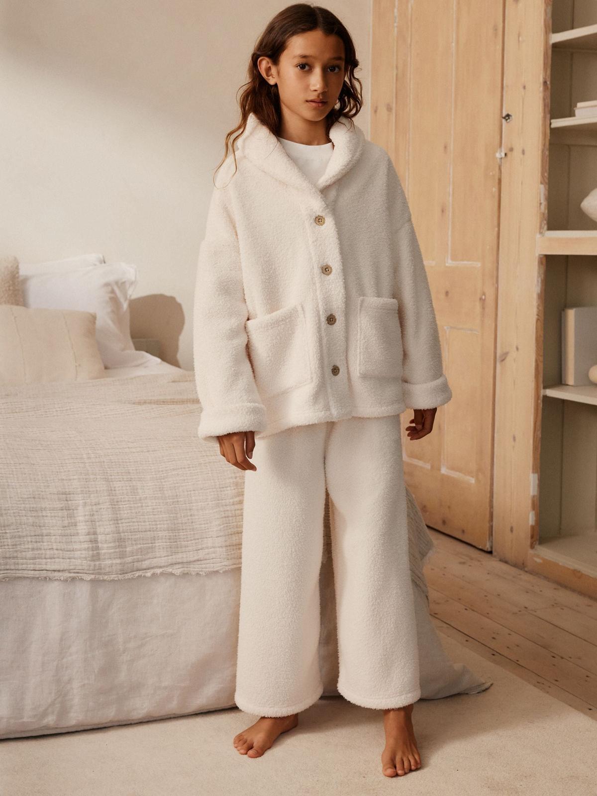 Cream Fleece Pyjama