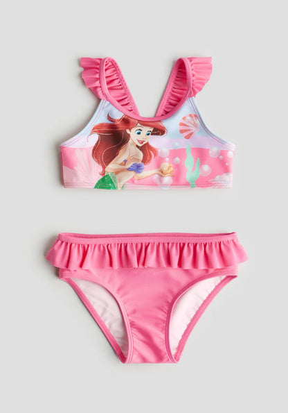 Flounced Printed Bikini
