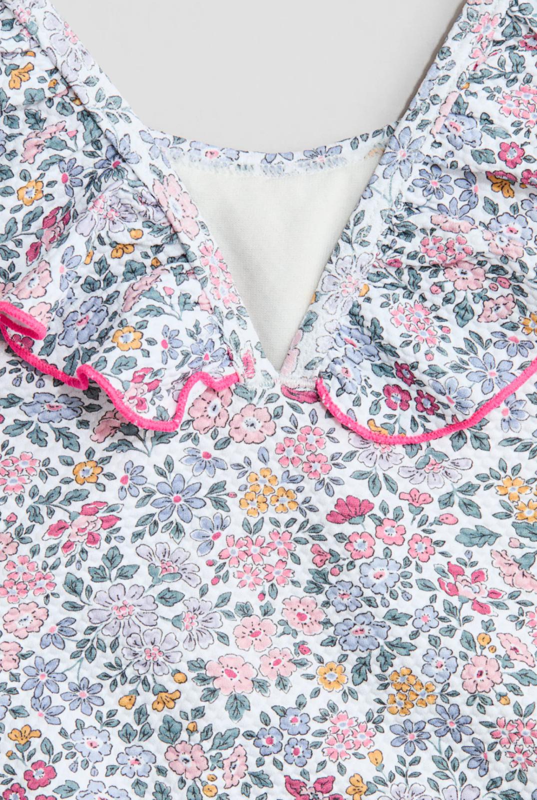 Floral Swimsuit & Hat