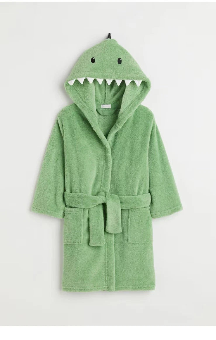 Dinosaur Fleece Dressing Gown
