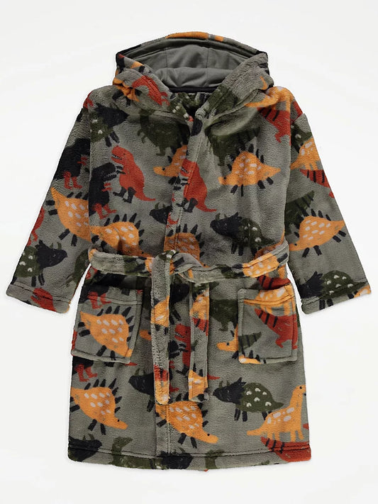 Dinosaur Fleece Dressing Gown