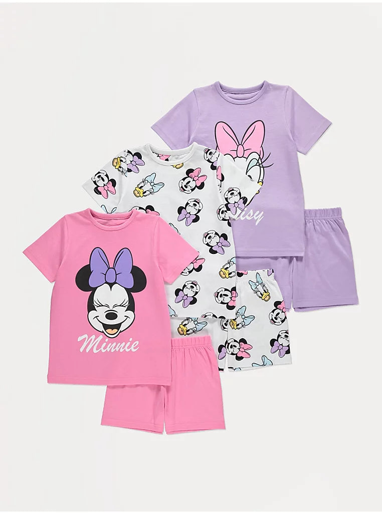 Disney Minnie and Daisy Short Pyjamas 3 Pack