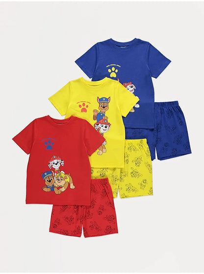 PAW Patrol Team Short Pyjamas 3 Pack