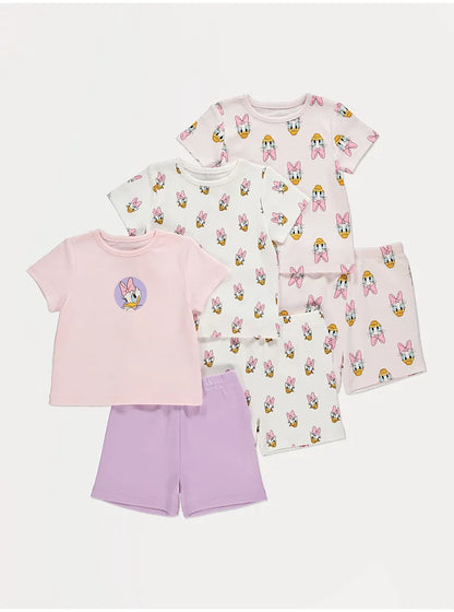 Disney Daisy Duck Short Pyjamas 3 Pack