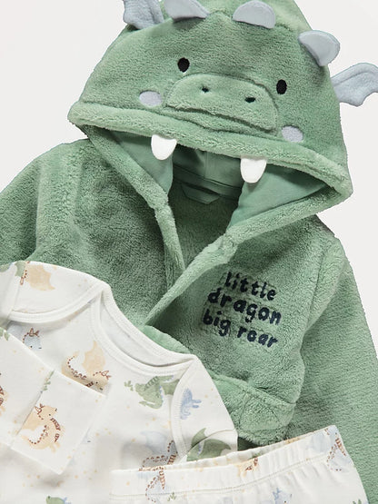 Green Dragon Pyjamas and Dressing Gown