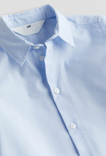Short-sleeved Checked Shirt