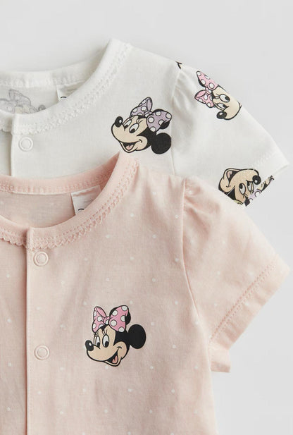 2 Pk Minnie Mouse Rompers