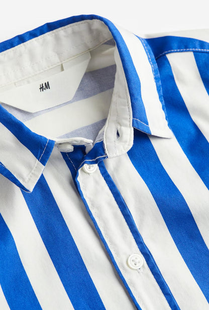 Striped Short-sleeved Shirt